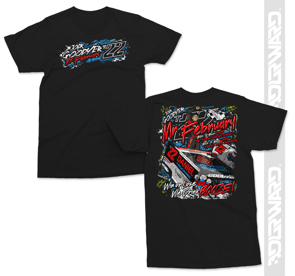 Mr February T shirt – Jock Goodyer Racing